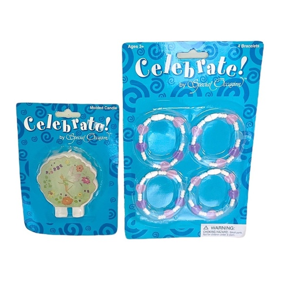 Birthday Molded Fairy Candle and 4- Piece Beaded Heart Bracelet Set - Picture 11 of 11